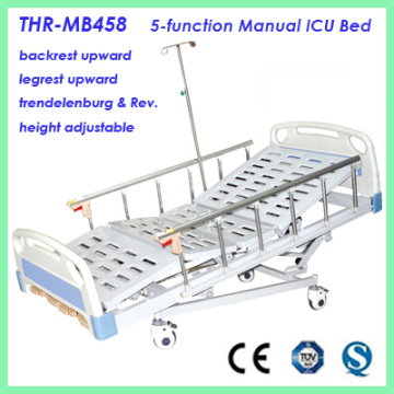 5-Function Manual ICU Hospital Bed (THR-MB458)